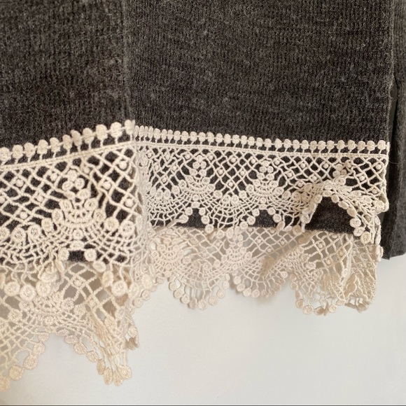 Hooded Grey Knit Top - Picture 2 of 4